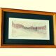 Tableau signé agostini – aquarelle - paysage abstrait, 2017