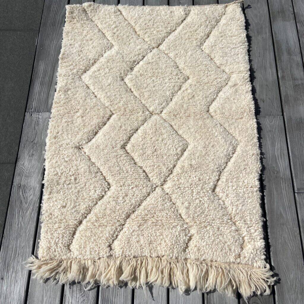 Tapis berbère blanc