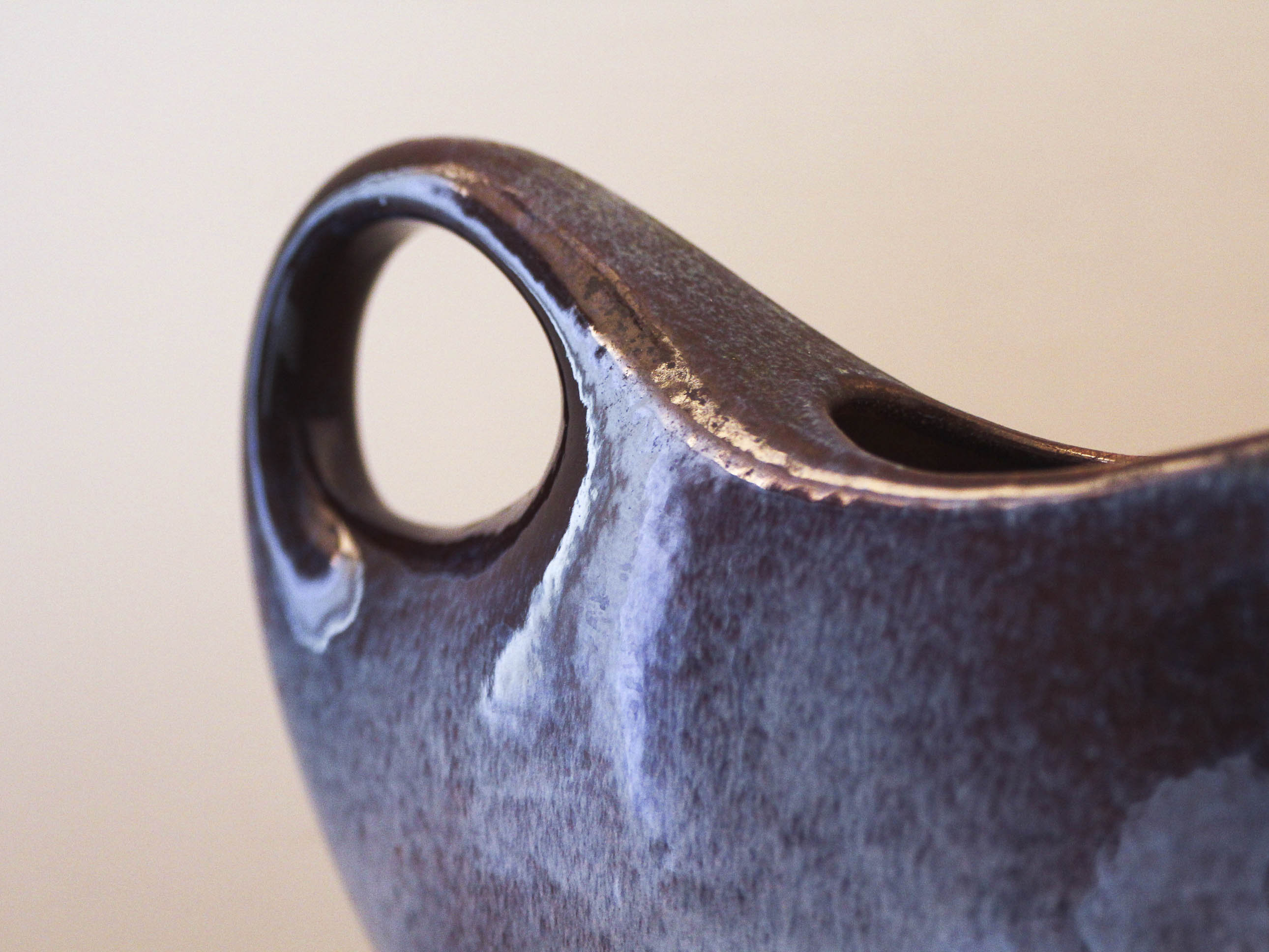 Fred and Andrée Stocker ceramic pouring vase 60s