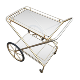 Servant's service with foldable wheels vintage gilded