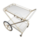 Servant's service with foldable wheels vintage gilded