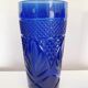 Six cobalt blue orangeade glasses from Cristal d'Arques.