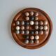 Solitaire game in exotic wood and semi-precious stones
