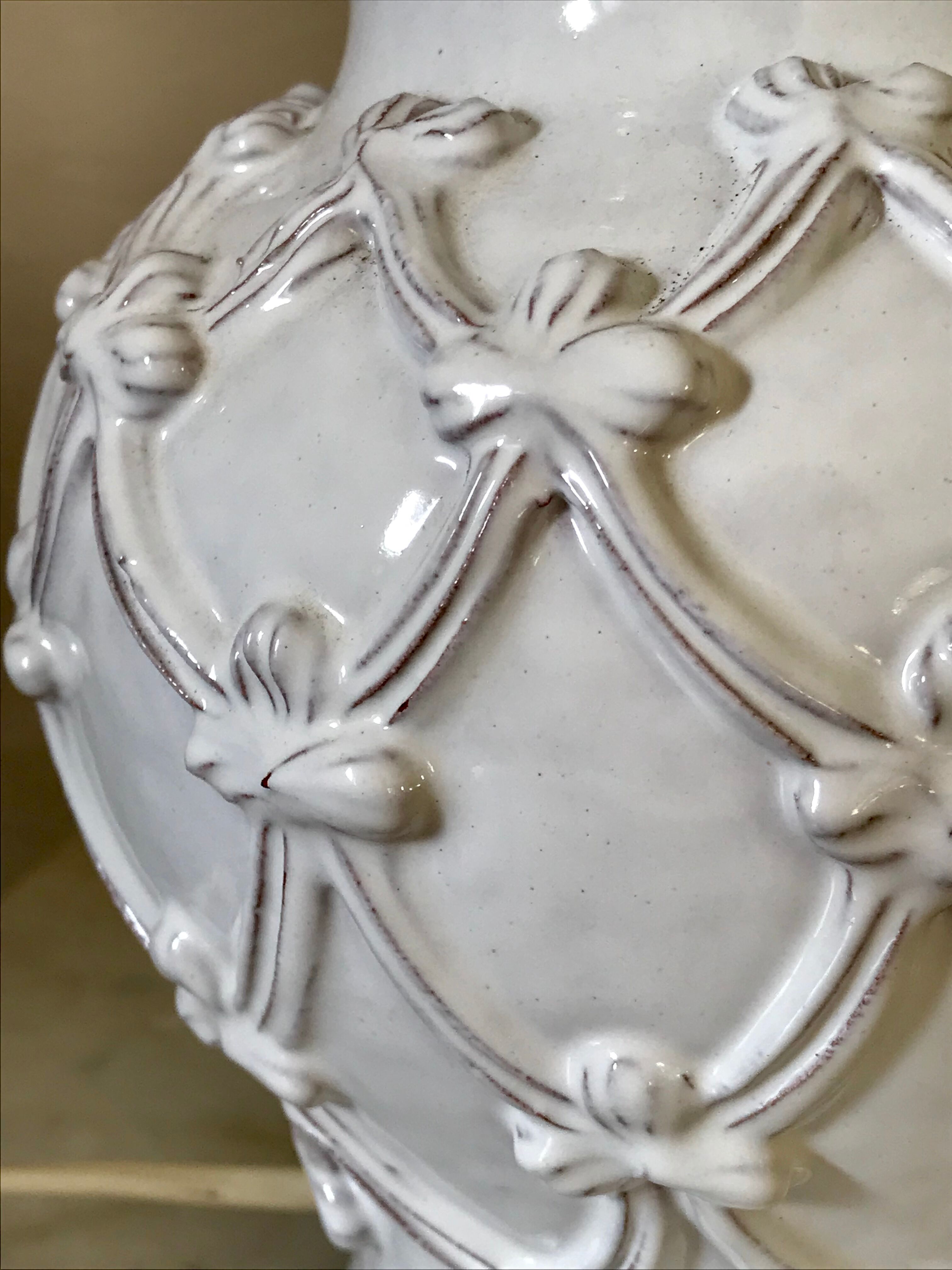 Vintage glazed ceramic lamp