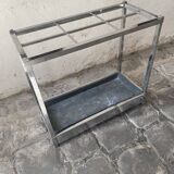 Chromed metal umbrella stand