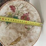 Luneville KG compote dish with poppy and butterfly design.