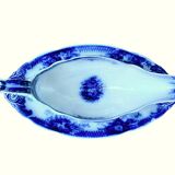 Large antique gravy boat on a Sarreguemines U&C earthenware tray