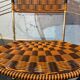 Series of 6 garden armchairs and patio Scoubidou', Italian Vintage Design 1950s