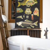 Wall poster of the school from Jung-Koch-Quentell "carp" 1952