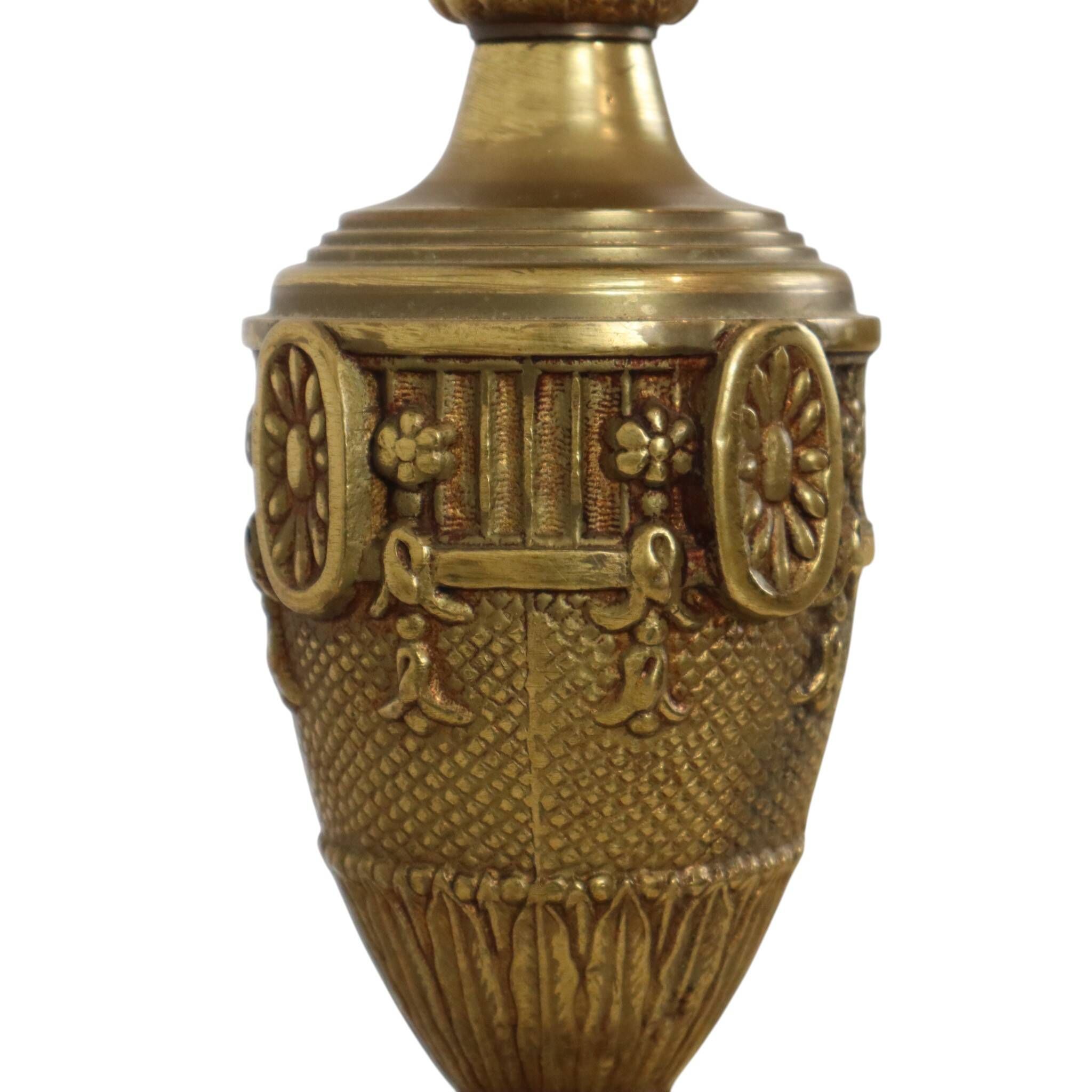 Large Brass Table Lamp Classic French Empire Style