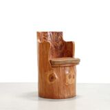 Swedish pine trunk chair from the 1960s