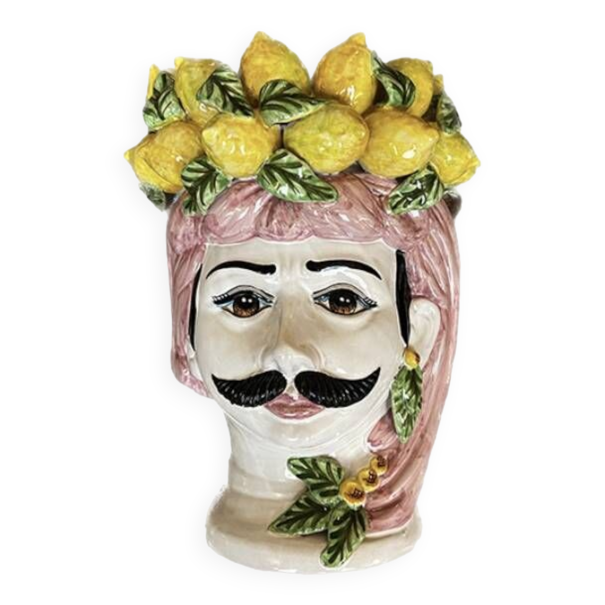 Siciline limoni vase for men, large pink