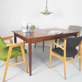 Extendable dinning table in teak, 1960