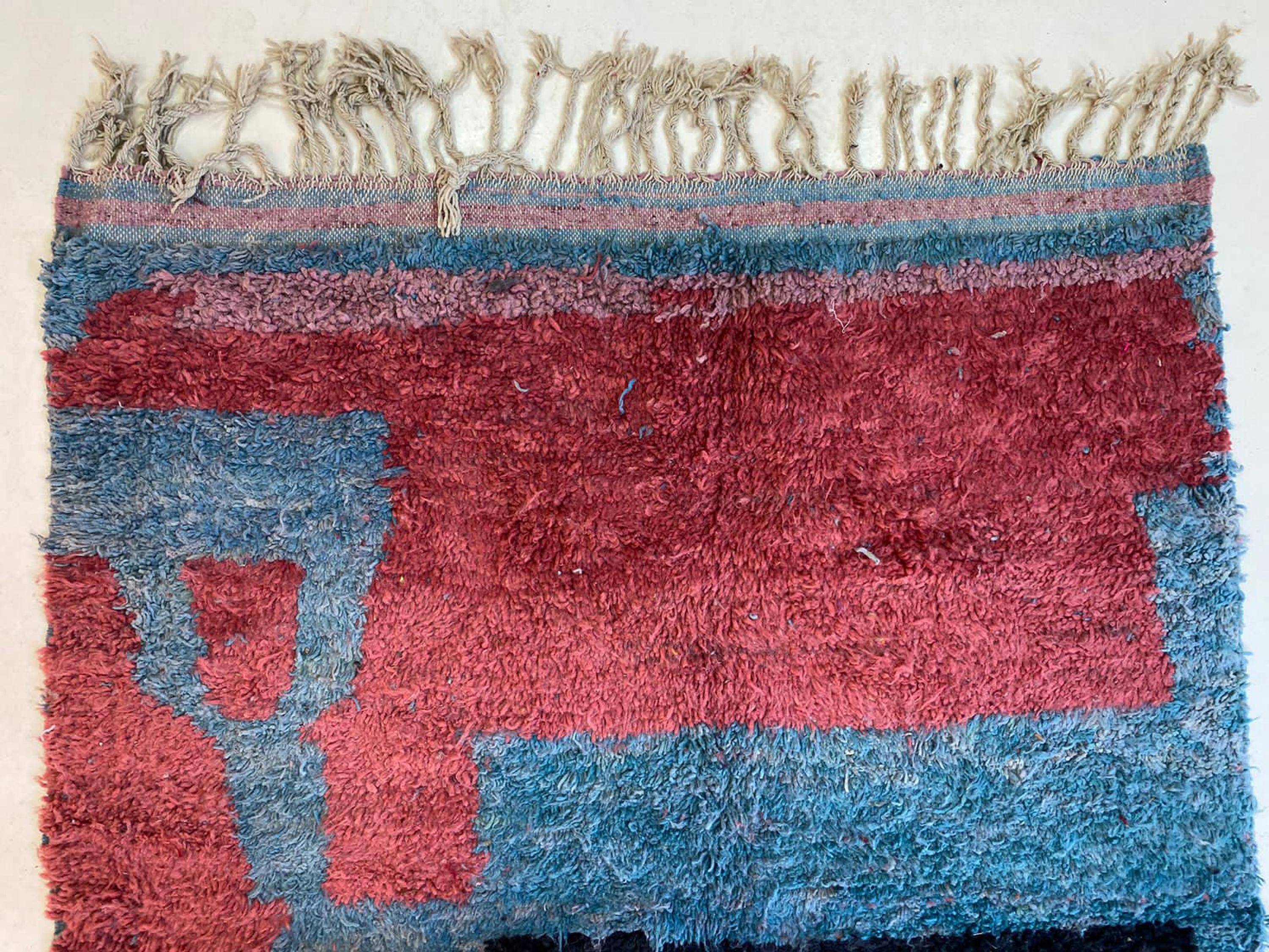 Natural handmade Berber rug 3x2 m