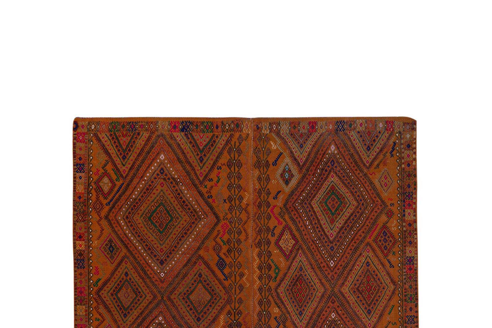 Kilim turc vintage tissé main 169x252 cm