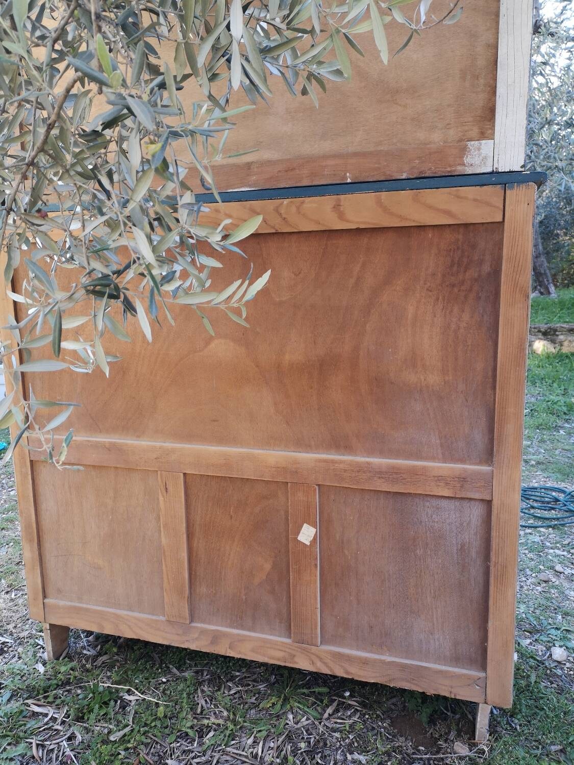 Two-piece wooden sideboard
