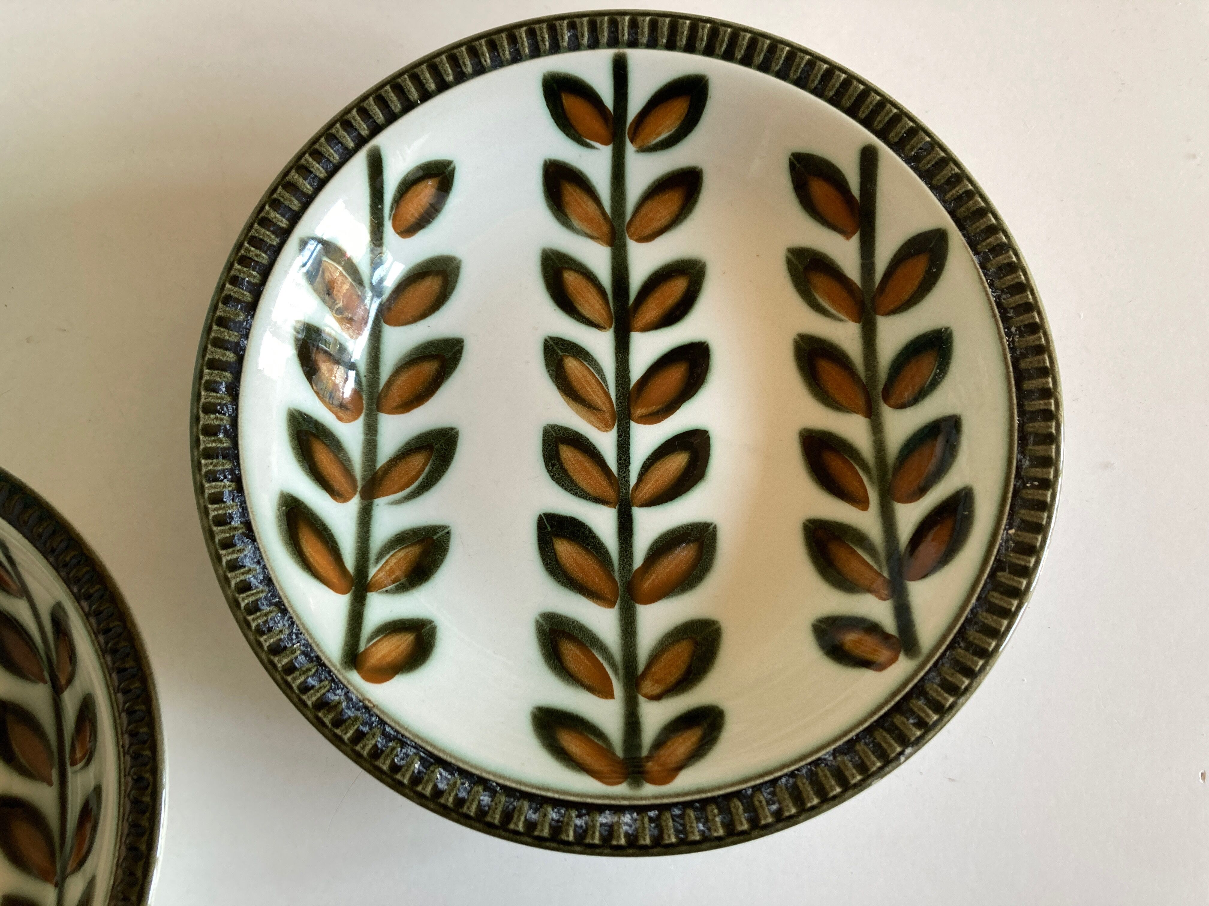 Set of 5 plates cap Rambouillet 1960 de Boch 1841 1966