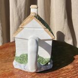 English cottage slipware teapot