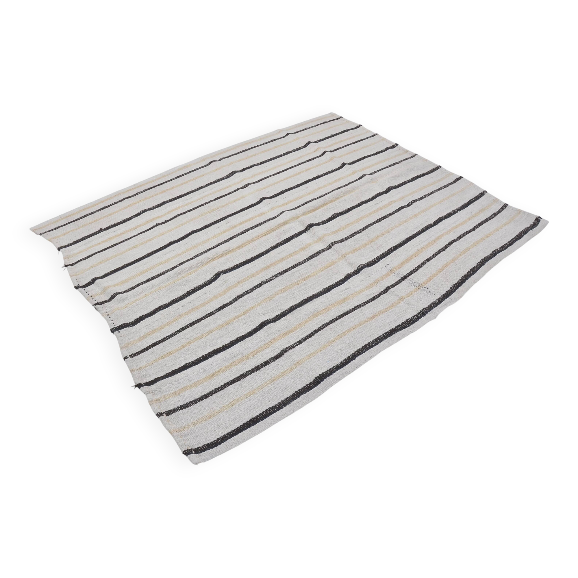 Turkish Striped Anatolian Hemp Kilim sku 3662