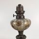 Pair of Art Nouveau oil lamps in cast iron