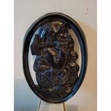 Mason font character with hammer "blacksmith"