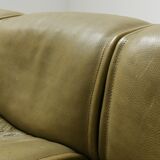 DS-12 modular vintage set in green leather by Team de Sede for De Sede Swiss