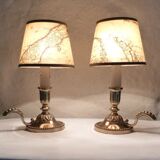 Pair of candlestick lamps