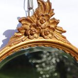 Deknudt, Vintage golden mirror Louis XV style   48x93cm