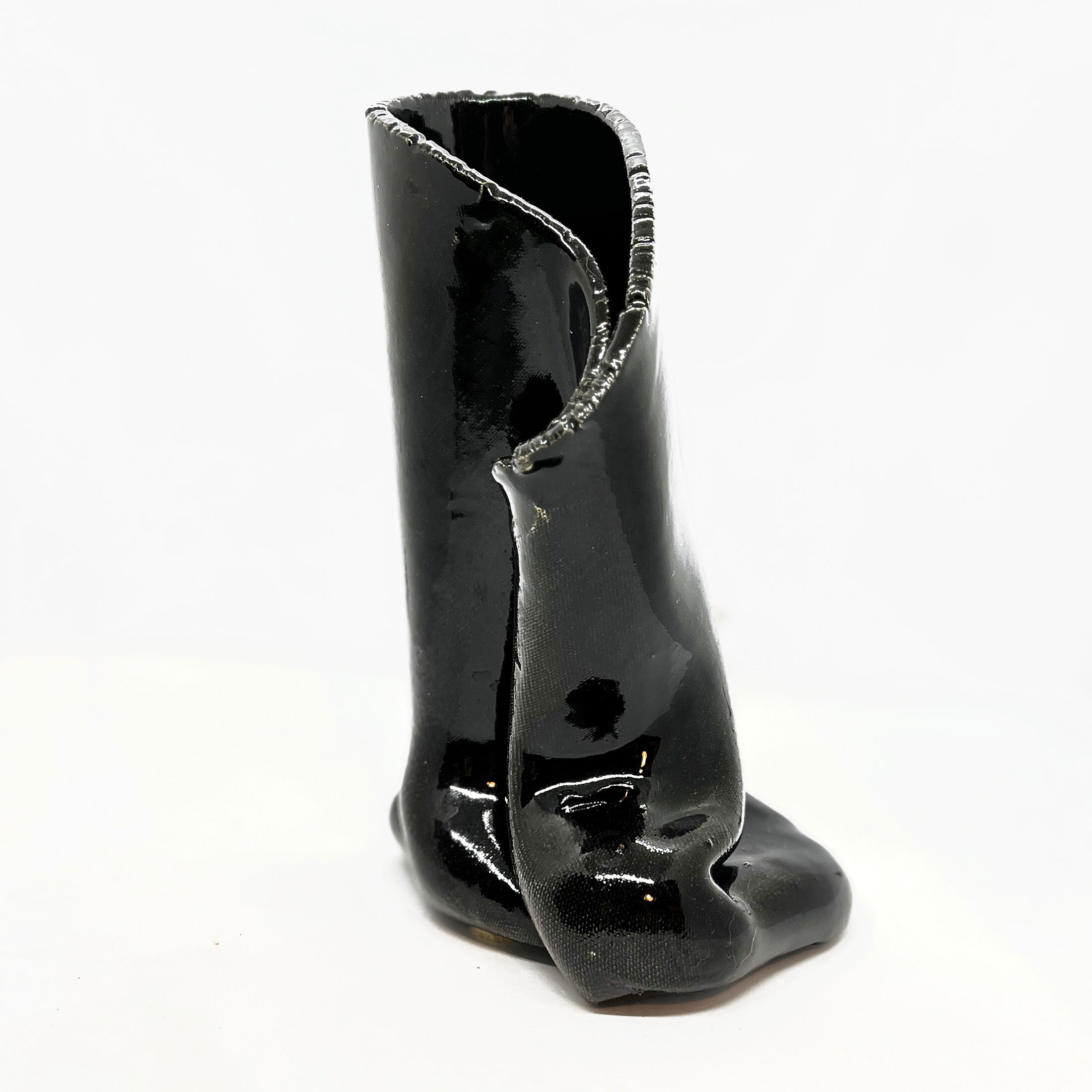 Ceramic handmade vase, Lorenzo, Italy 1970s