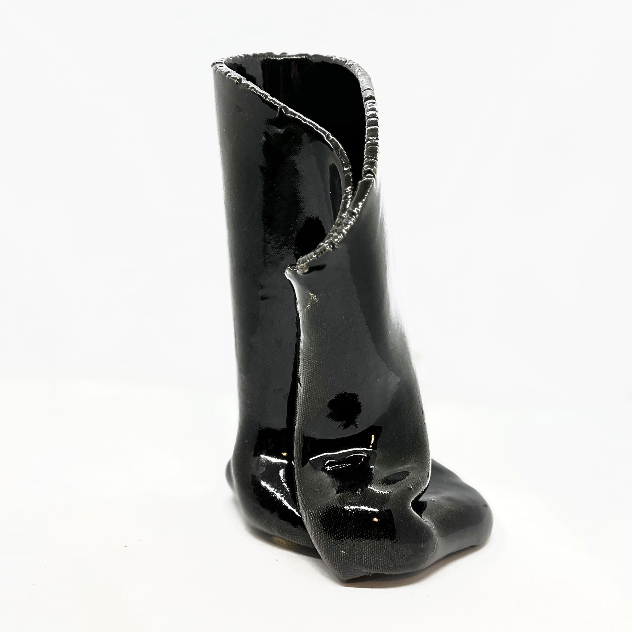 Ceramic handmade vase, Lorenzo, Italy 1970s