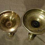 19th Brass Candlesticks