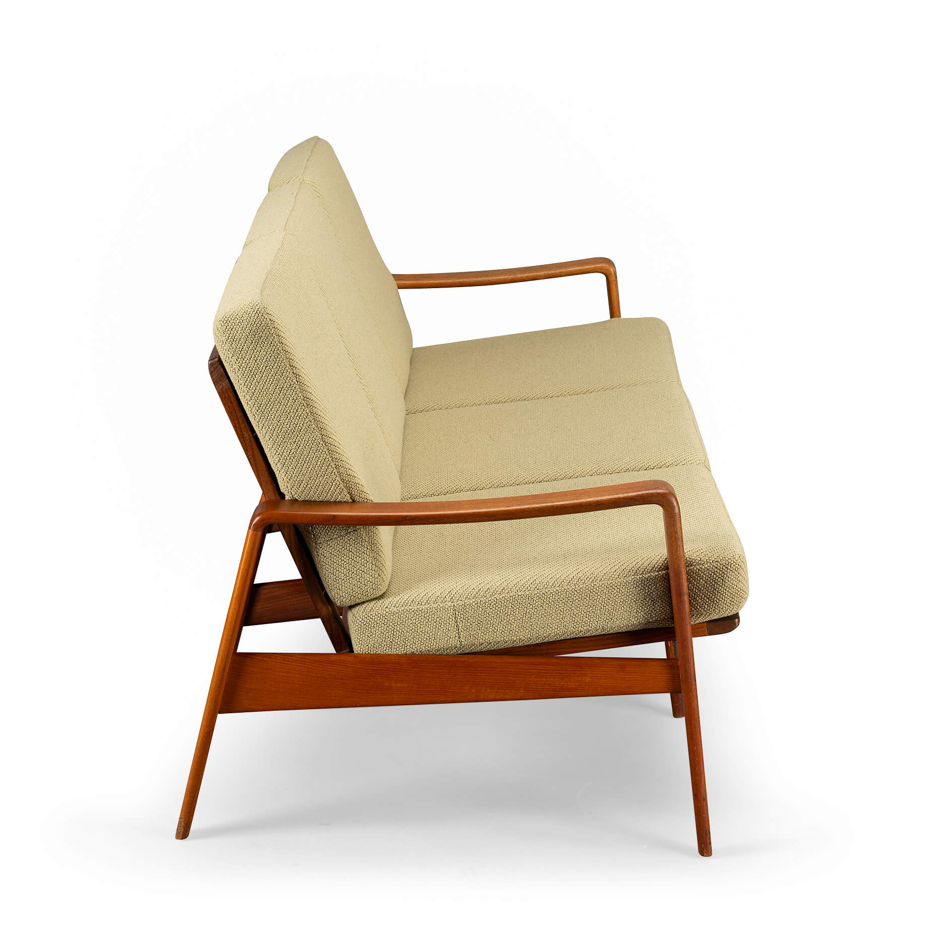 Sand color Sofa Model No. 35 by Arne Wahl Iversen made by Komfort, 1960s