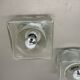 set of 2 CUBIC Ice Glass Ceiling Light, by J. T. Kalmar Lights, Austria