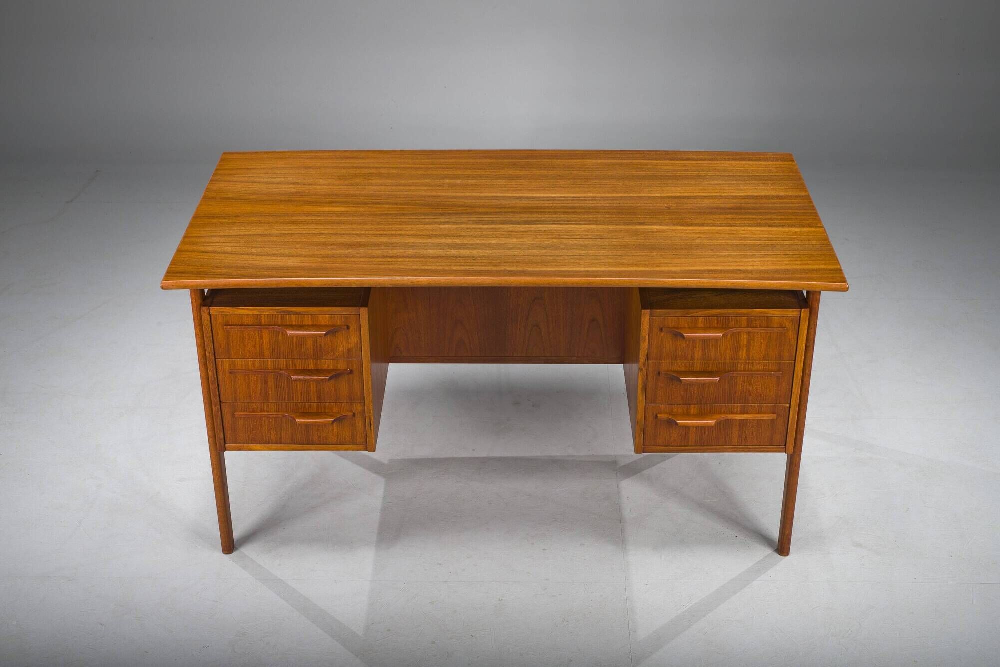 Danish Teak Boomerang Desk by Imha Mobelfabrik, 1970s