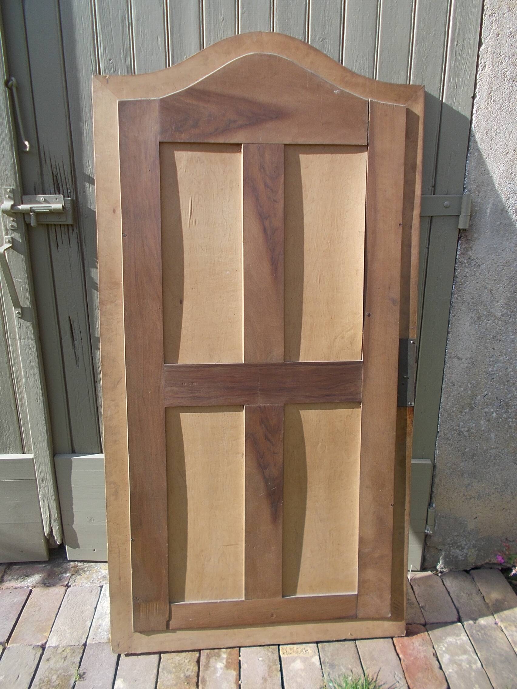 Wooden mirror door