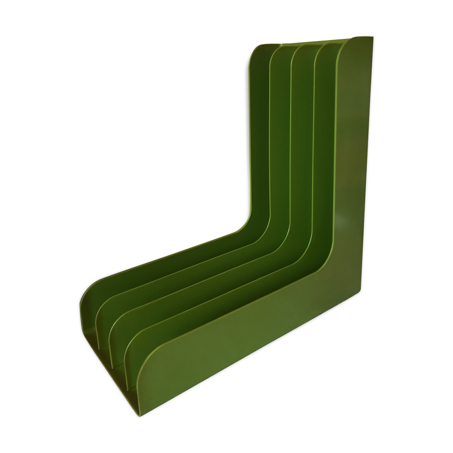 Vinyl support storage 70s Discofoon olive green