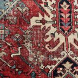 Ancient Heriz Carpet – Cobalt Blue & Indigo – 330 x 218 cm