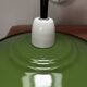 Green enamelled sheet metal wall light