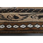 Vintage Turkish Oushak Handmade Wool Cotton Brown Area Rug 193x330