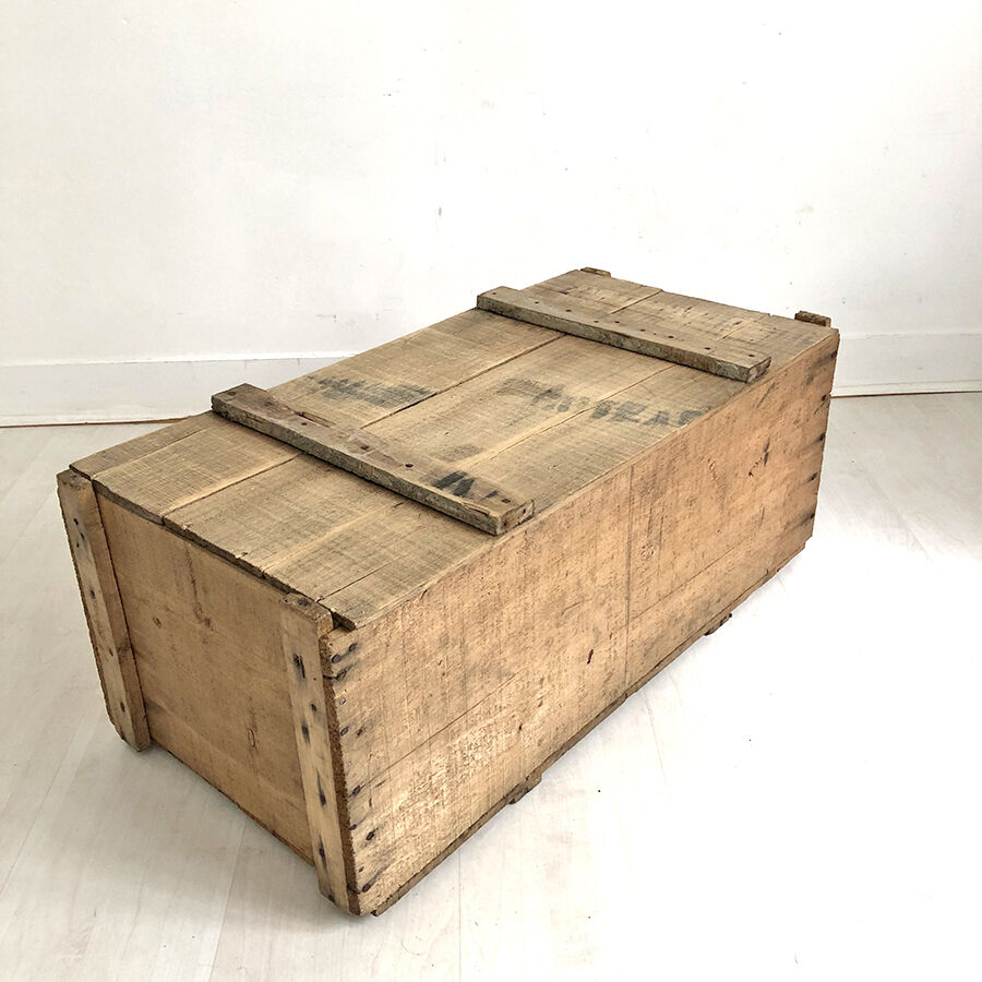 50's vintage wooden crate