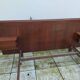 Vintage Scandinavian teak adult bed from the 60s and 70s bedside table.