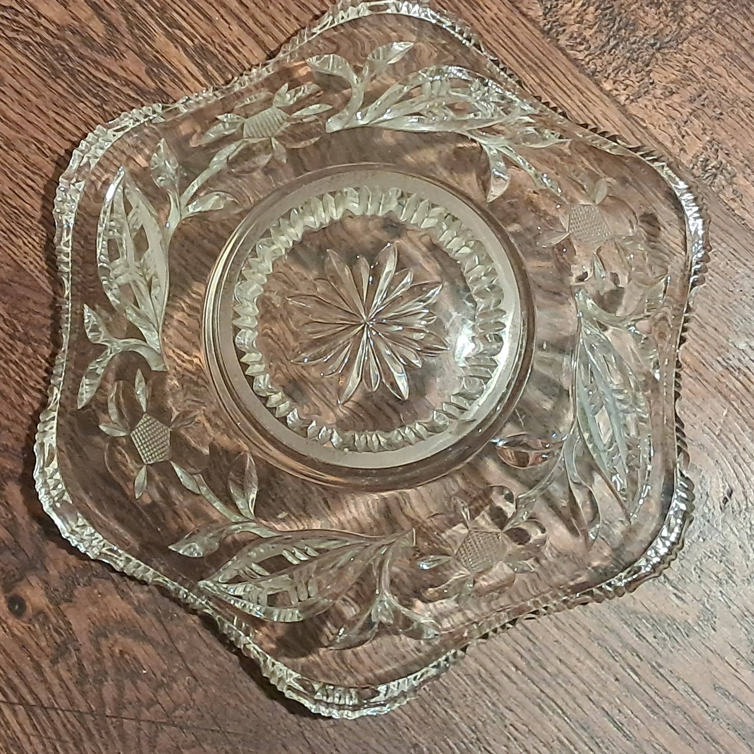 Fruit basket in cut Arques crystal