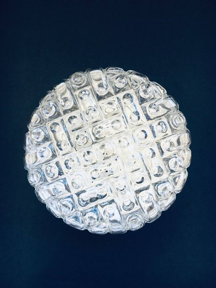 Wall lamp in glass by Erco Leuchten, 1960s