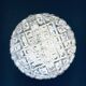 Wall lamp in glass by Erco Leuchten, 1960s