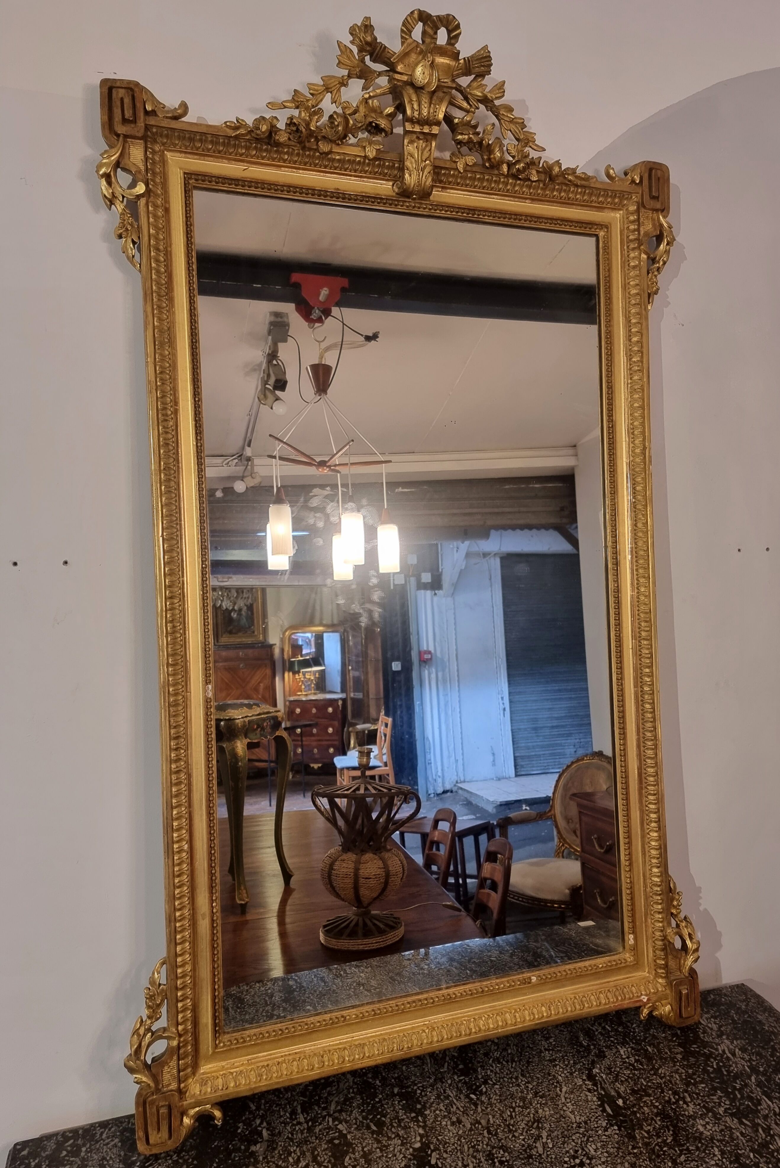 Mirror of Louis XVI period, end 18th