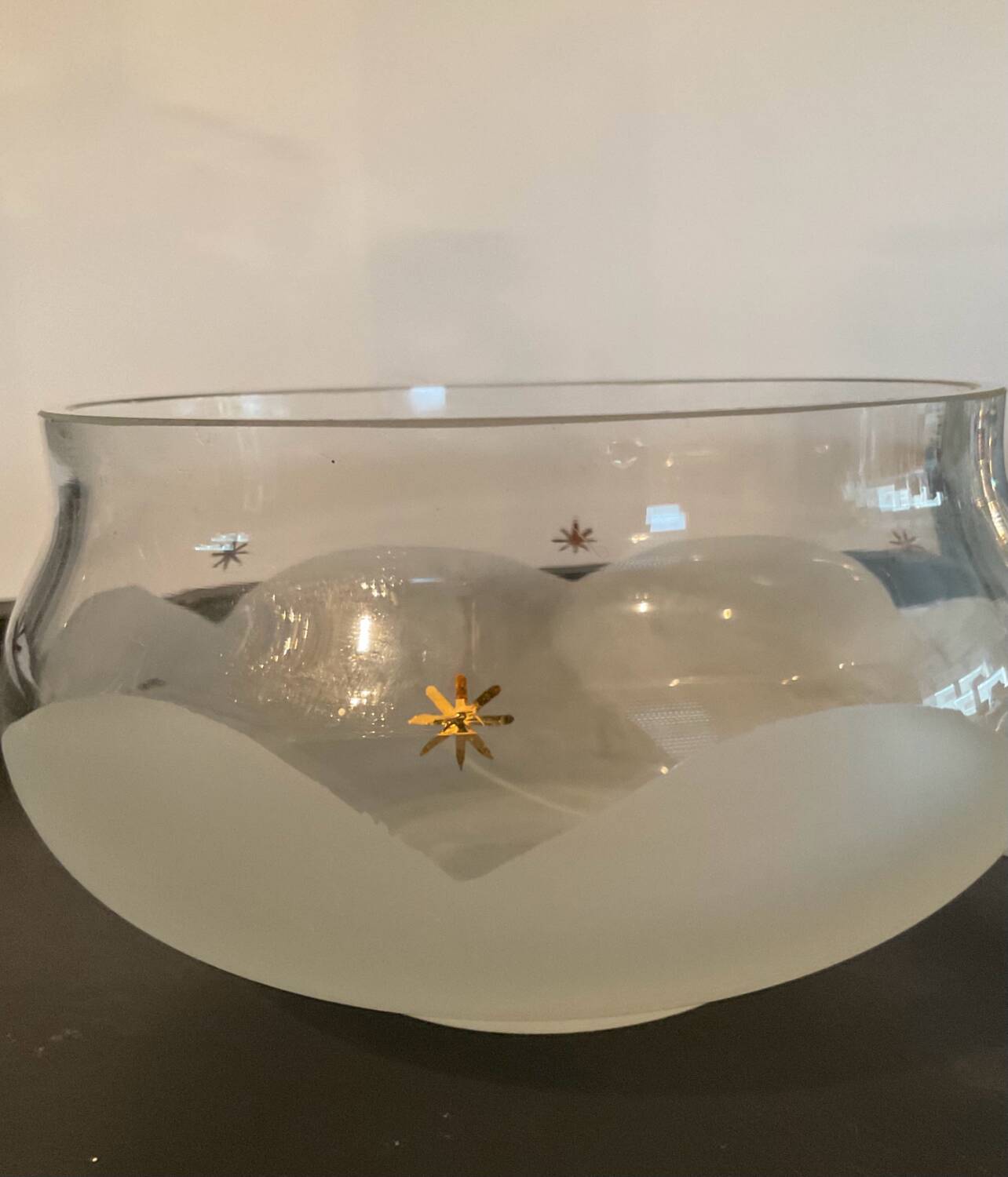 Vintage glass candy box