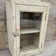 Antique Art Deco wall display cabinet in Burmese teak.