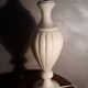 Large albaster lamp 1960 has 70 lampshade in velvet and red 66cm