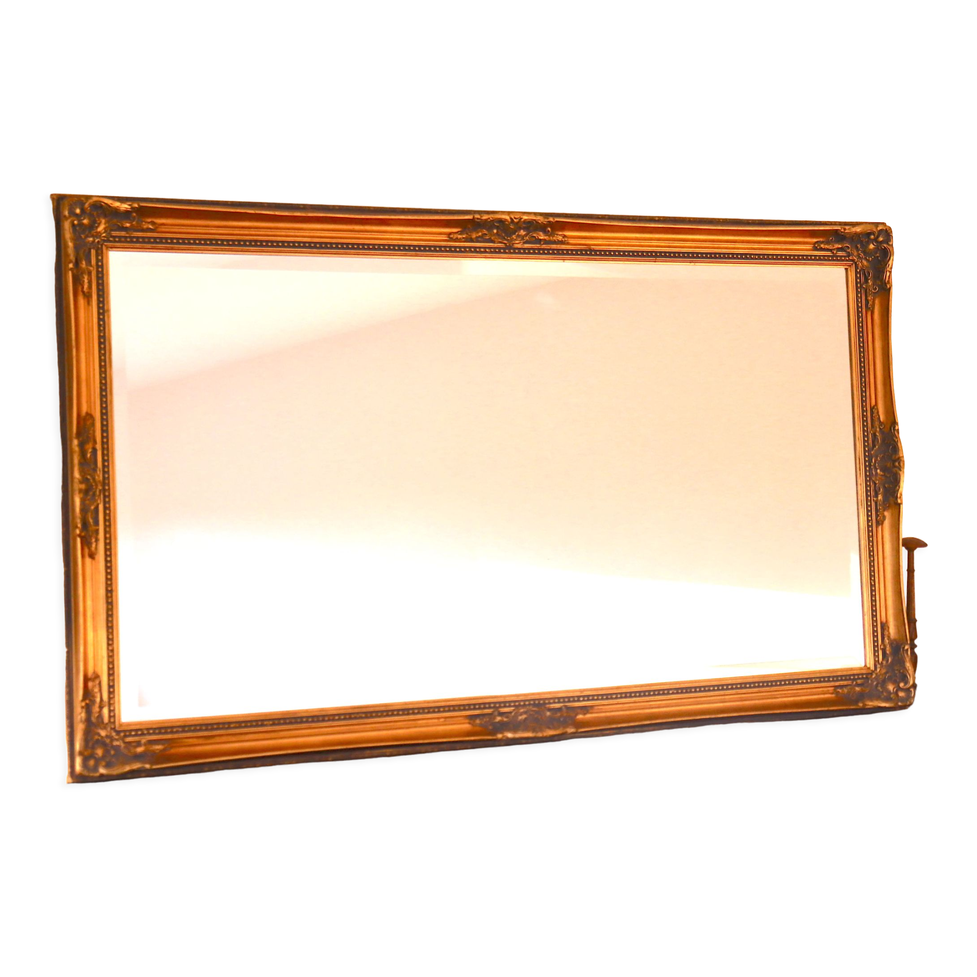 Large rectangular mirror in Louis XV style 147x85cm