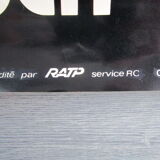Affiche ratp ancienne Delourme-contre le tabagisme-60x40, 1975